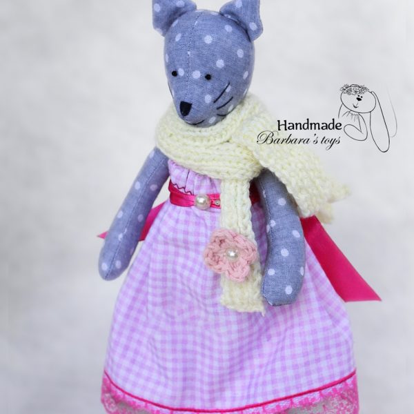 soft handmade cat toy for kids