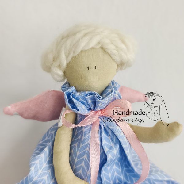 Tiny Angel Textile Doll zoom view soft handmade toy
